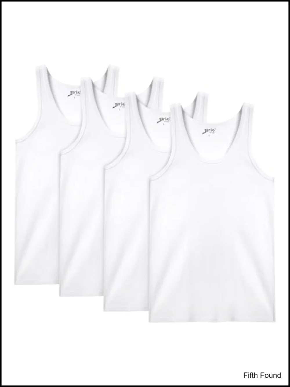 4 Pack Cotton Tank Tops for Men Soft Breathable Sleeveless Undershirts